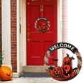 thumbnail image 1 of Halloween Pumpkin Hanging Sign Front Door Welcome Sign Halloween Front Door Decorations Halloween Door Sign Pumpkin Wall Decor Wall Sign Plaque For Halloween, 1 of 4