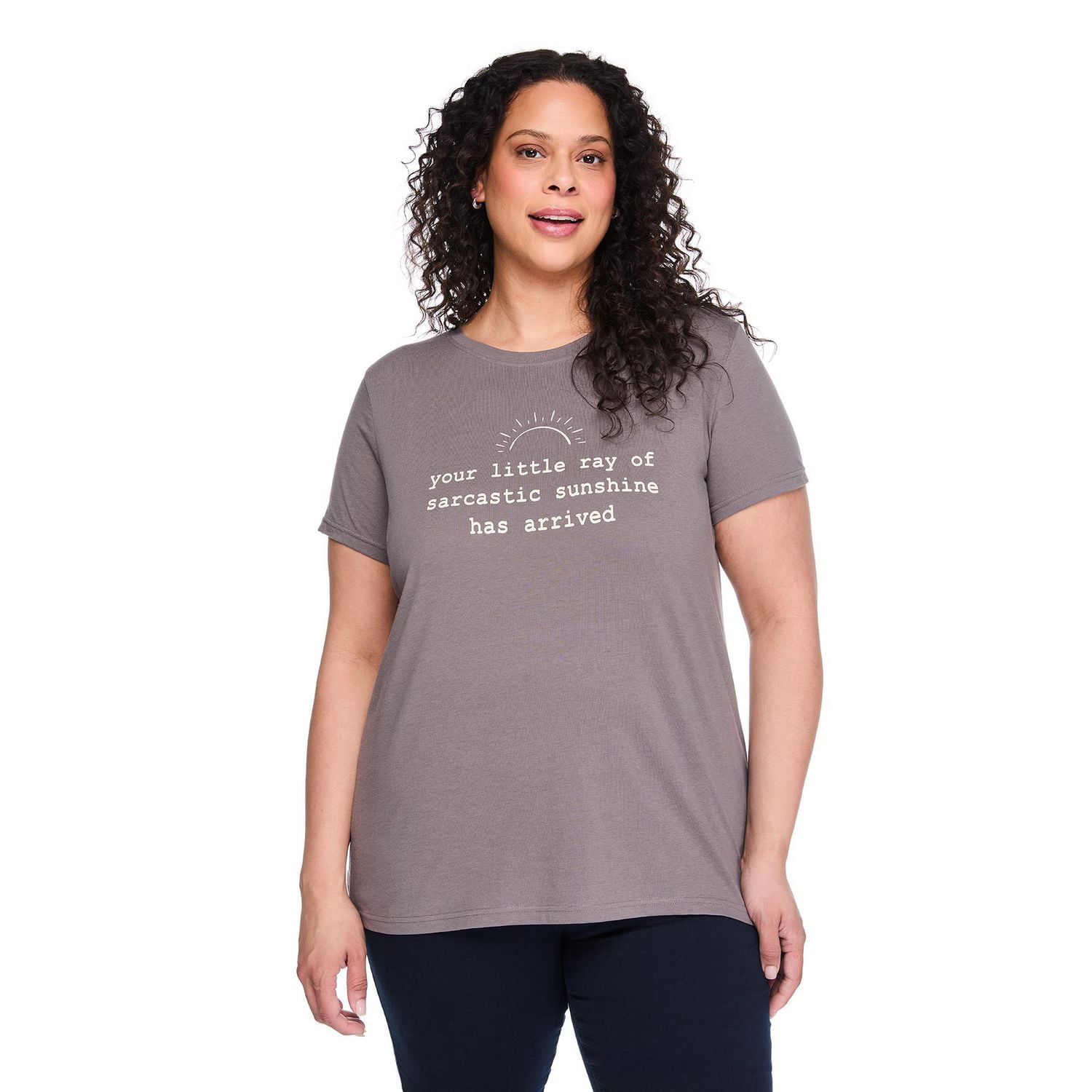 T-shirt à imprimé graphique The Pink Closet Plus pour femmes