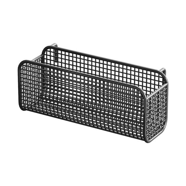 Siruishop Hanging Storage Basket Bedside Shelf Baby Rails Easy to Install Phone Holder Black L