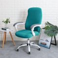thumbnail image 2 of ORUYROP Office Chair Cover Water Resistant Laurel Green Stretch Jacquard Computer Chair Slipcover for Armrest Chairs S, 2 of 7