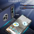 thumbnail image 2 of KOMI Pixel 7 Case, Google Pixel 7 Case with HD Screen Protector, Shockproof Google Pixel 7 Phone Case with 360° Magnetic Ring Holder Kickstand Phone Case for Google Pixel 7 Blue, 2 of 5