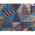 thumbnail image 5 of oneOone Georgette Viscose Navy Blue Fabric Check Patchwork Sewing Material Print Fabric By The Yard 42 Inch Wide, 5 of 5