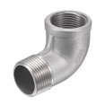 thumbnail image 1 of Unique Bargains 1 NPT Male to Female Thread Elbow Pipe Fitting 304 Stainless Steel, 1 of 5