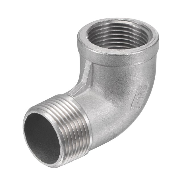 Unique Bargains 1 NPT Male to Female Thread Elbow Pipe Fitting 304 Stainless Steel