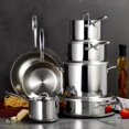 thumbnail image 2 of Tramontina Signature Tri-Ply Base Stainless Steel 12-Piece Cookware Set with Lids, Dutch Oven, Pots & Pans Kitchen Set, Induction-Ready, Oven-Safe, Dishwasher-Safe, 2 of 7