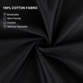 thumbnail image 4 of PiccoCasa Pure Cotton Pillowcases 2 Pcs Soft with Envelope Black Standard, 4 of 7