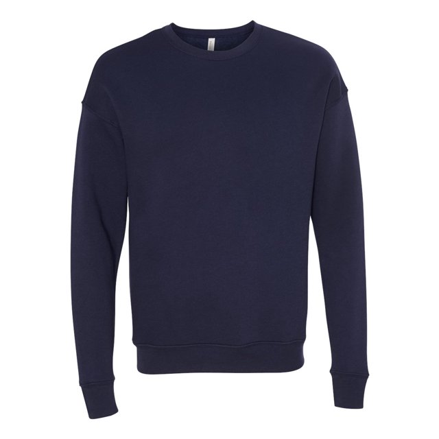 Bella Canvas Men`s Drop Shoulder Fleece, XL, Navy