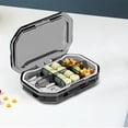 thumbnail image 1 of Matoen Sturdy Waterproof Travel Size Tablet Box 6 Compartments Small Pharmaceutical Or Small Jewelry Mini Container Gray Blue Green, 1 of 6
