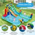 thumbnail image 4 of Gymax Inflatable Water Park w/Climbing Wall Basketball Rim Splash Pool Blower Excluded, 4 of 10