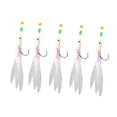 thumbnail image 1 of Almencla 5x ing Rigs Glow ing Beads ing Lures for Saltwater Mackerel Pollock white, 1 of 8