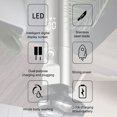 thumbnail image 3 of Men's Electric Shaver with 3 Floating Blades, LED Battery Display, 100% Waterproof Washable Head, 600mAh Rechargeable Battery, USB Charging & Plug-in Use Functionality - Blue (ZCB104), 3 of 6