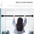thumbnail image 3 of SKISUNO Extendable Curtain Rods No Drilling Black Stainless Steel 1Pack, 3 of 8