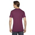 thumbnail image 2 of American Apparel - Triblend Track Tee, XS, Tri-Cranberry, 2 of 3
