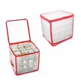 thumbnail image 4 of Boîte de Rangement pour Boules de Noël Boîte de Rangement pour Décorations de Noël Boîte de Rangement Transparente pour Boules de Sapin de Noël Boîte de Rangement Pliable en PVC pour Décorations de Noël jusqu'à 64, 4 of 8