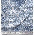 thumbnail image 1 of Soimoi Poly Georgette Fabric Damask Patchwork Fabric Prints By Yard 52 Inch Wide, 1 of 3