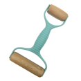 thumbnail image 1 of Mini Pie Dough Board Cover Steel Roller Pasta Double Head Roller Rolling Pin Pizza Mesh Mesh Dumpling Machine Two In One Functional Flour Stick, 1 of 4