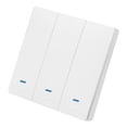 thumbnail image 1 of Wi-Fi Smart Switch Light Switch Push Button Voice Control, Remote Control, Touch Control Compatible with Alexa Google Assistant Schedule, Timer, Countdown Needs Neutral Wire No Hub Required, 1 of 8