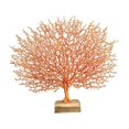 thumbnail image 1 of veasfak Plastic Coral Sculpture Table Top Ornament Decor Tabletop Figurine Orange, 1 of 6