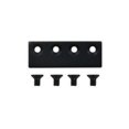 thumbnail image 1 of National Hardware 275508 Slide Door Hardware Adaptor, Matte Black, 1 of 1