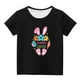 thumbnail image 1 of MeetoTime T-shirt à Manches Courtes de Pâques pour Enfants, Col Rond, Coupe Ample, Imprimé, pour Garçons et Filles, 3 à 14 Ans, 1 of 6