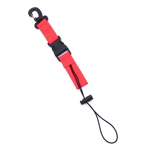 QualitChoice Sangle de Support de Torche de Caméra de Plongée à Libération Rapide Lampe de Poche Sous-Marine Ceinture de Plongée en Apnée Sangle Rouge 1Set