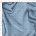 thumbnail image 4 of Soimoi Blue Cotton Poplin Fabric Triangle Art Geometric Print Sewing Fabric Yard 56 Inch Wide, 4 of 5