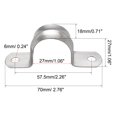 thumbnail image 2 of Unique Bargains 27mm Rigid Pipe Strap, 304 Stainless Steel, 2 Holes Clamps, 10 Pcs, 2 of 3