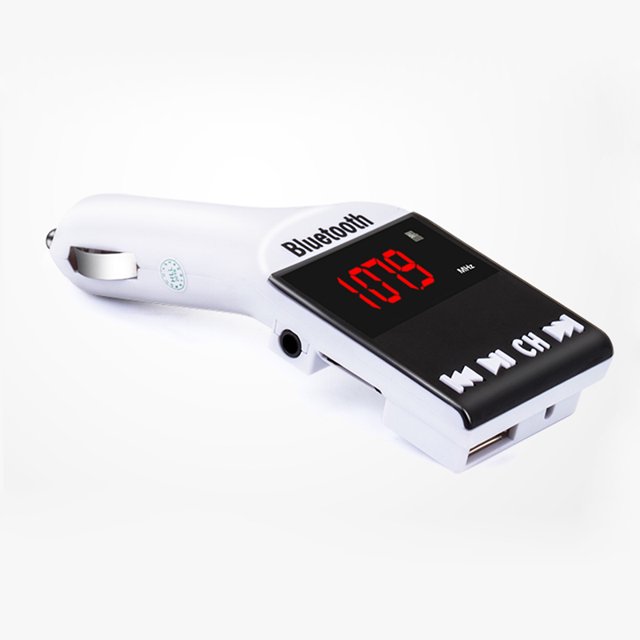 JINSERTA Bluetooth Car Kit MP3 Player FM Transmitter Handsfree Wireless FM Modulator Support TF Micro SD USB music playing