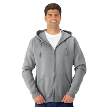 Jerzees Adult NuBlend Full Zip Hooded Sweatshirt, XL, Oxford