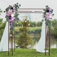 thumbnail image 2 of Rustic Artificial Flower Swag Handmade Hanging Handmade Artificial for Parties Arbor Ornament Purple, 2 of 9