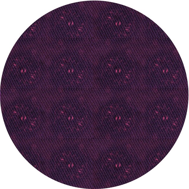 Ahgly Company Tapis Rond Lavable en Machine Intérieur Transitionnel Violet, 7 Pieds Rond