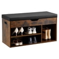 thumbnail image 1 of VEVOR Shoe Bench with Cushion 31.7 x 12.0 x 17.5 Inch 3 Compartments Entryway Storage, 1 of 9
