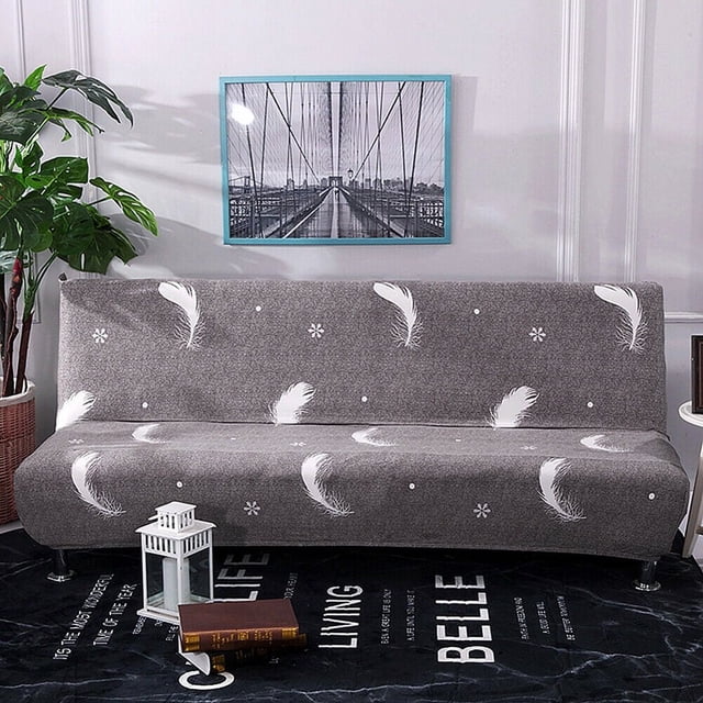 CHOK 2024 Futon Slipcover Armless Sofa Cover Stretch Sofa Bed Slipcover Protector Elastic