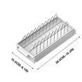 thumbnail image 3 of Clearance Tyidzon Dish Drying Rack Large Capacity Dish Rack Space-Saving Dish Racks for Kitchen Counter, Draining Board and Removable Flatware Caddy, 3 of 3