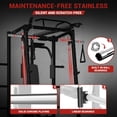 thumbnail image 4 of Memoryfield Gym à Domicile Smith Machine avec LAT Pulldown et Station de Poitrine, Cage Motorisée Capacité 2000 Lb, Support de Squat Multifonction, Noir, 4 of 8