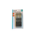 Pen+Gear Retractable Gel Pens, .7mm, Medium Point, Black Gel Ink, 6 Count