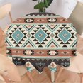 thumbnail image 4 of Aztec Tablecloth Ethnic Tribal Geometric Design Vintage Style Table Cloth Boho Chic Washble Table Cover for Dinning Kitchen Farmhouse Party Decoration 60", 4 of 6