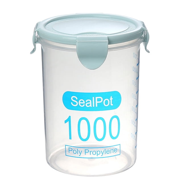 Cagogo under $5 Airtight Food Storage Containers, Airtight Food Storage Containers, Plastic Kitchen Canisters, Stackable Pantry Organizers, Refrigerator Freezer Jars, Dry Food Storage Bins