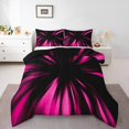 thumbnail image 2 of Erosebridal Gradient Geometric Bedding Sets King with Comforter, Abstract Striped Duvet Insert, Adult Teens, Reversible 3-Piece, 2 of 7