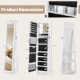 thumbnail image 3 of Costway 360° Swivel Jewelry Armoire with Full-Length Mirror Rear Shelves Makeup Mirror, 3 of 10