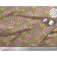 thumbnail image 3 of Soimoi Viscose Chiffon Fabric Leaves & Floral Decor Fabric Printed Yard 42 Inch Wide, 3 of 3