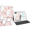 thumbnail image 2 of iPad Mini 4e 5e Gén 7,9 Po [ Mini 5 2019 Mini 4 2015 ] A2133 A1538 MUXH2LL/A MUXF2LL/A MK882LL/A Mise en Veille/réveil Automatique Intelligente Mince Angle de Vision Ajustable Support Étui à Rabat Imprimé - Marbre Rose, 2 of 7