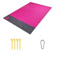 thumbnail image 1 of Maoww Tapis de Camping Anti-Humidité Anti-Déchirure Couverture de Plage Tapis de Sol Randonnée Rose et Gris, 1 of 6