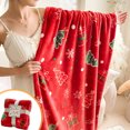 thumbnail image 4 of RKSTN Christmas Blanket Christmas Flannel Blanket Christmas Printed Bedroom Sofa Nap Blanket Christmas Throw, 4 of 4