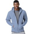 thumbnail image 1 of Hanes ComfortBlend EcoSmart Men`s Full Zip Hoodie, M, Light Blue, 1 of 4
