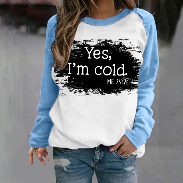 2023 Chandail en Molleton Mode pour Femmes 50 % de Réduction Liquidation T-shirt Imprimé Manches Longues Blouse Col Rond Hauts Décontractés Chandail en Molleton