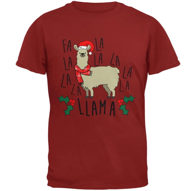 T-shirt pour Homme Noël Fa la Llama