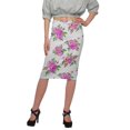 thumbnail image 1 of Moomaya Jupe Imprimée Longueur Genou pour Femmes Grande Taille Jupe en Poly Spandex, 1 of 6
