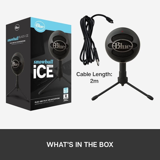 Blue Snowball iCE Plug 'n Play USB Microphone for Recording