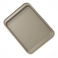 thumbnail image 3 of Rectangle Baking Pan Cookie Biscuit Pastry Stainless Steel Baking Oven Tray Non-stick Coating  Small  Gold, 3 of 9